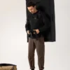 Camisa de algodón Kragg de manga larga para hombre