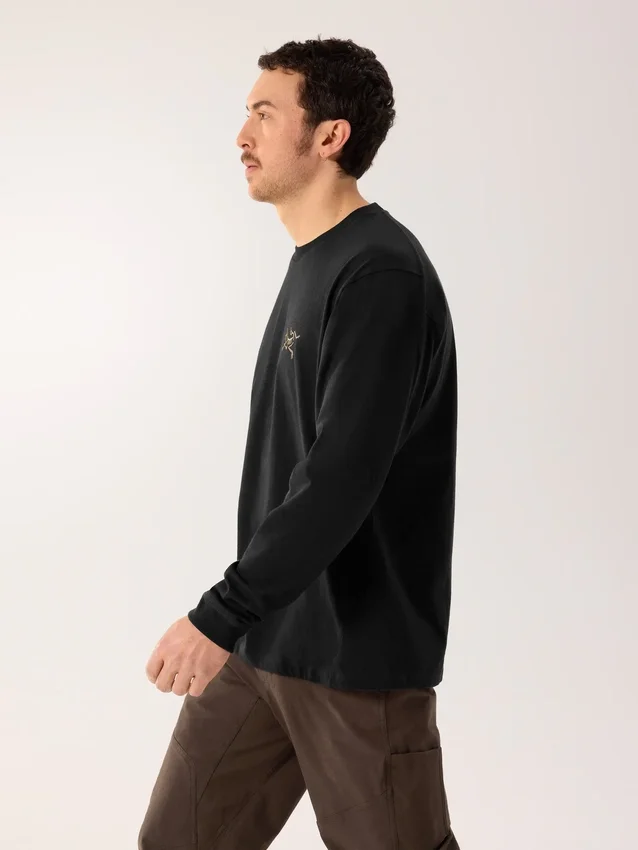 Camisa de algodón Kragg de manga larga para hombre