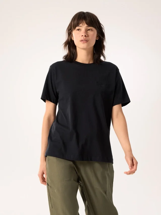 Camisa de cuello redondo Kragg Cotton Little Bird SS para mujer