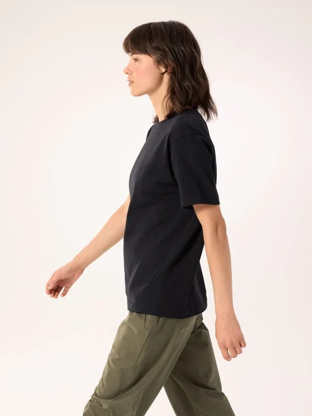 Camisa de cuello redondo Kragg Cotton Little Bird SS para mujer