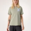 Camisa de cuello redondo Kragg SL Cotton Superbloom SS para mujer