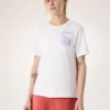 Camisa de cuello redondo Kragg SL Cotton Superbloom SS para mujer