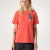 Camisa de cuello redondo Kragg SL Cotton Superbloom SS para mujer