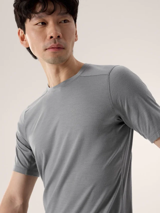 Camisa de lana merino Ionia SS para hombre