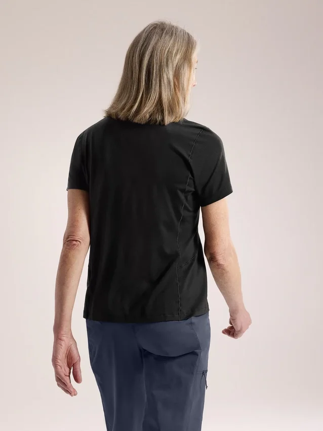 Camisa de manga corta de lana merino Lana para mujer