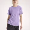 Camisa de manga corta Kragg SL de algodón con emblema para mujer