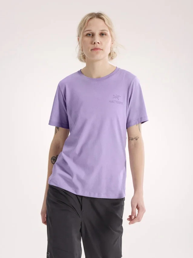 Camisa de manga corta Kragg SL de algodón con emblema para mujer