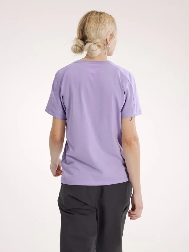 Camisa de manga corta Kragg SL de algodón con emblema para mujer