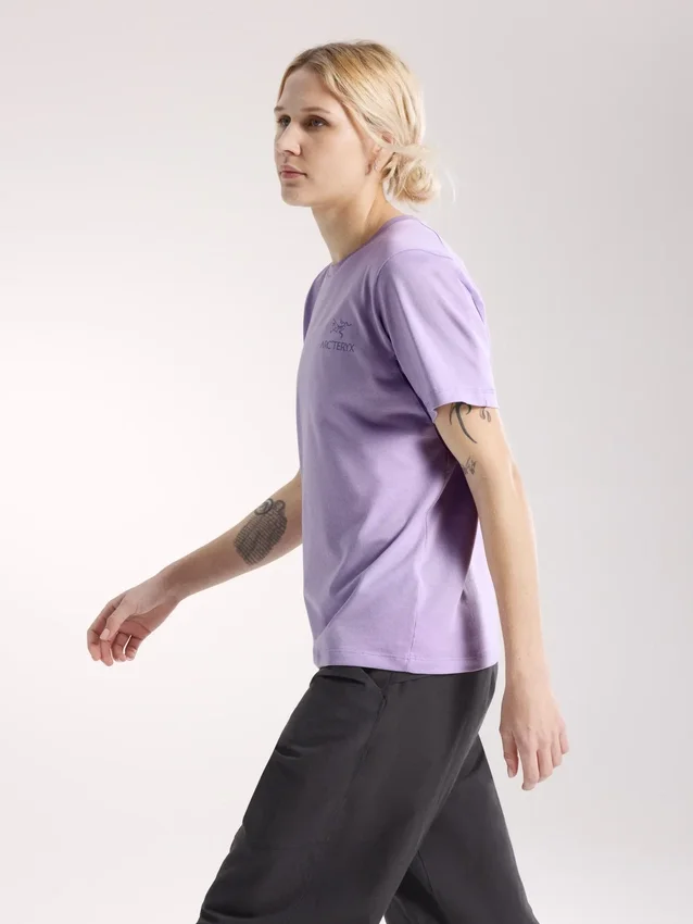 Camisa de manga corta Kragg SL de algodón con emblema para mujer