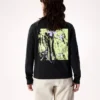 Camisa de manga larga Kragg SL Cotton Bloom Crew para mujer