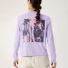 Camisa de manga larga Kragg SL Cotton Bloom Crew para mujer