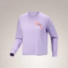 Camisa de manga larga Kragg SL Cotton Bloom Crew para mujer
