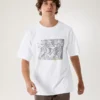 Camisa Kragg Lithographica de algodón para hombre, temporada de verano