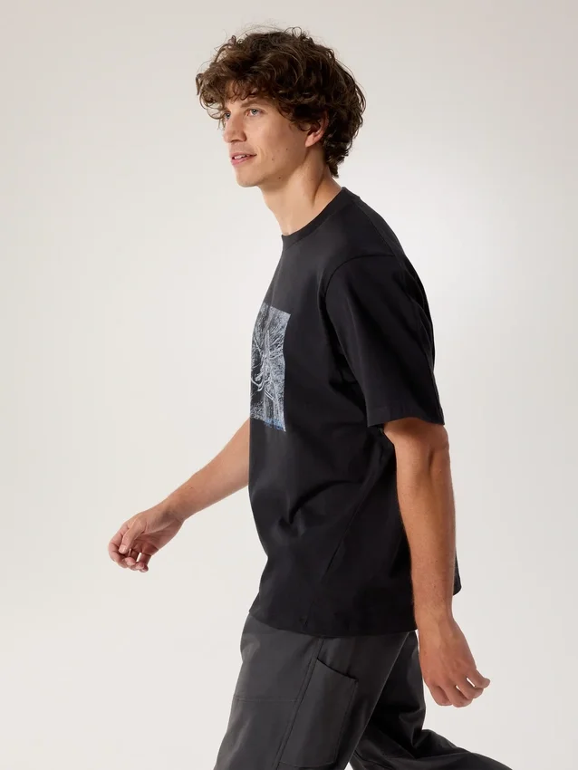 Camisa Kragg Lithographica de algodón para hombre, temporada de verano