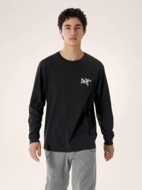 Camisa Kragg SL de algodón con estampado de pájaros, manga larga, para hombre