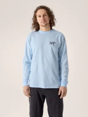 Camisa Kragg SL de algodón con estampado de pájaros, manga larga, para hombre