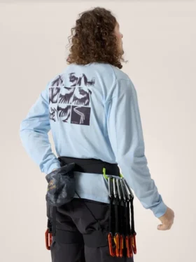 Camisa Kragg SL de algodón con estampado de pájaros, manga larga, para hombre