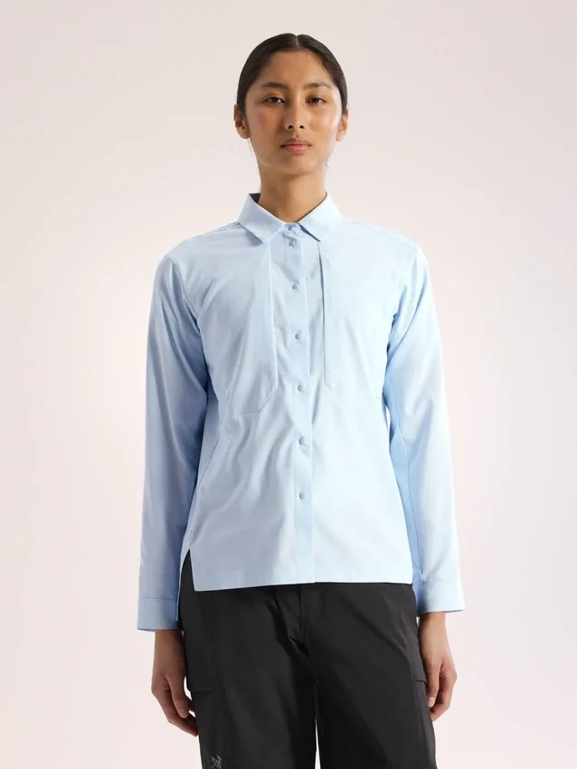 Camisa Sima de manga larga para mujer
