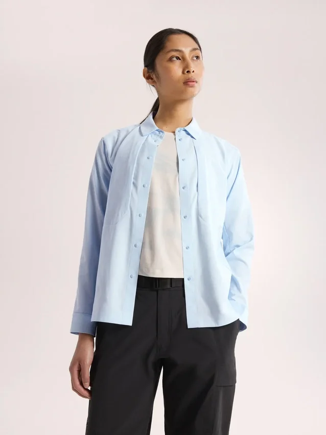 Camisa Sima de manga larga para mujer