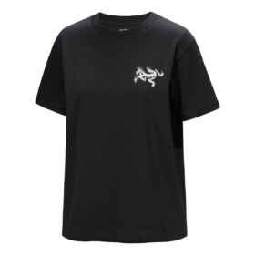 Camiseña Kragg Cotton Bird Tile Crew Camiseta SS «Negra»