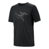 Camiseta con logotipo de lana merino Ionia «Negro»