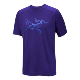 Camiseta con logotipo de lana merino Ionia «Purple»