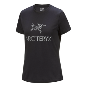 Camiseta de algodón «Arc» con texto «Black»