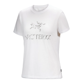 Camiseta de algodón «Arc» con texto «White»