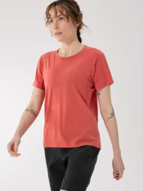 Camiseta de cuello redondo de lana merino Lana para mujer