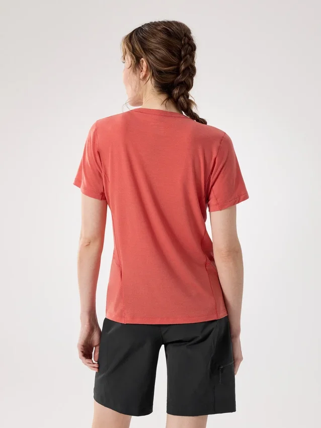 Camiseta de cuello redondo de lana merino Lana para mujer