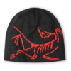 Gorro ligero con forma de Bird Head «Negro y rojo»