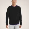 Jersey de cuello redondo Hallam de lana merino para hombre