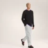 Jersey de cuello redondo Hallam de lana merino para hombre
