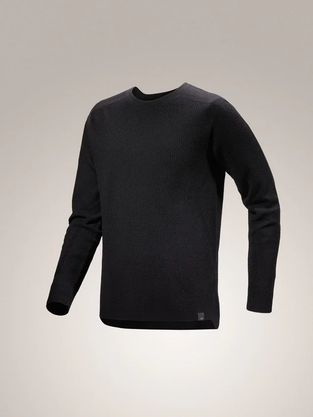 Jersey de cuello redondo Hallam de lana merino para hombre