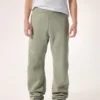 Pantalones de jogging de forros polares con emblema para mujer