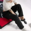 Pantalones de jogging de forros polares con emblema para mujer