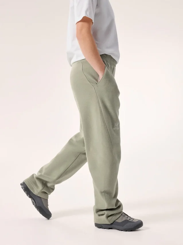 Pantalones de jogging de forros polares con emblema para mujer