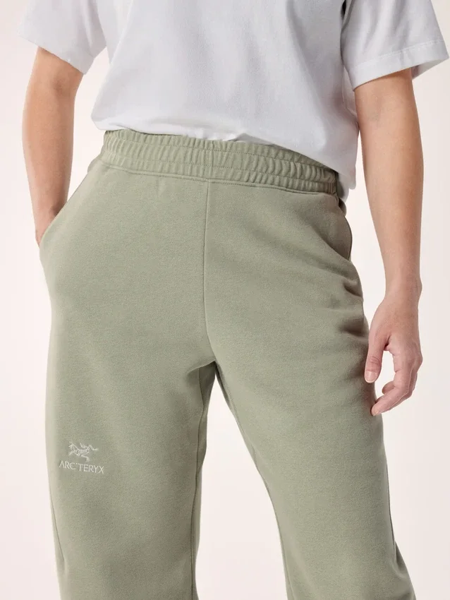 Pantalones de jogging de forros polares con emblema para mujer