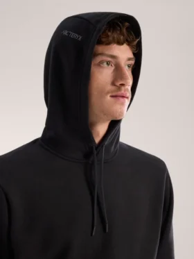 Sudadera con capucha de forro polar Emblem para hombre