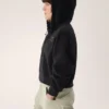 Sudadera corta con capucha y cremallera completa Emblem Forro Polar para mujer