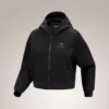 Sudadera corta con capucha y cremallera completa Emblem Forro Polar para mujer
