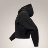Sudadera corta con capucha y cremallera completa Emblem Forro Polar para mujer