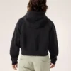 Sudadera corta con capucha y cremallera completa Emblem Forro Polar para mujer