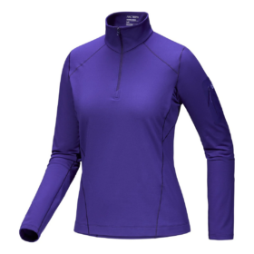 Top con cuello con cremallera Rho «Púrpura»