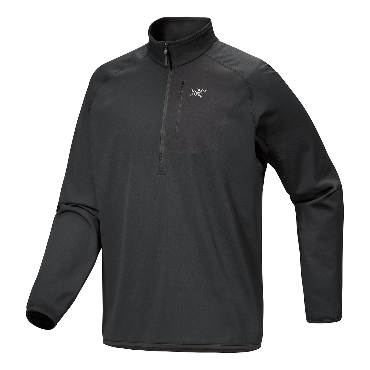 Top Delta con cuello de media cremallera «Negro»