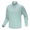 Top Delta con cuello y media cremallera «Verde»