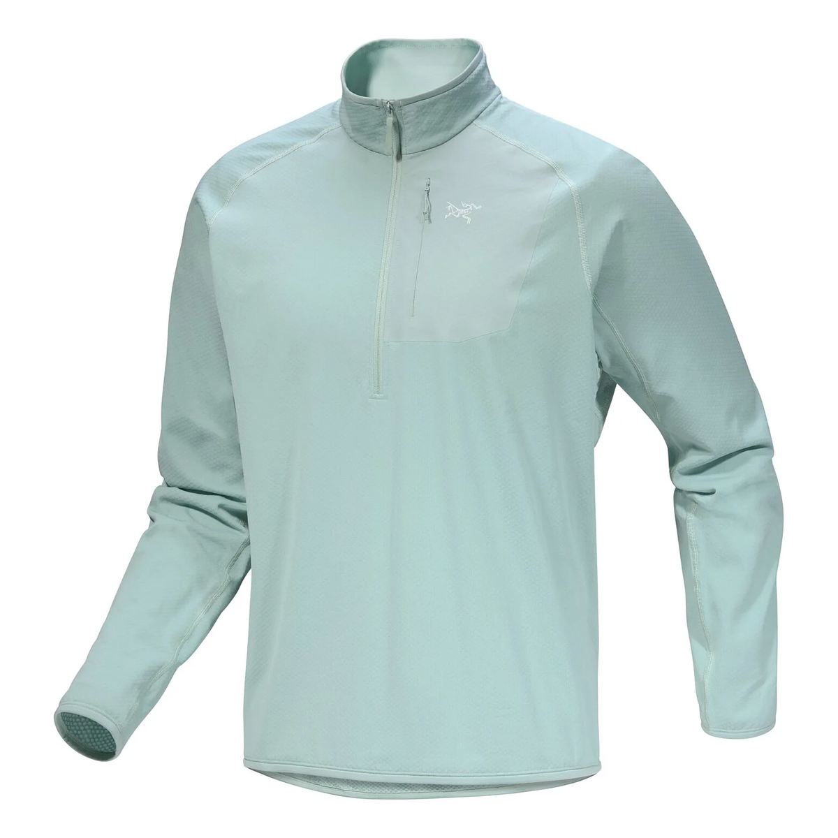 Top Delta con cuello y media cremallera «Verde»